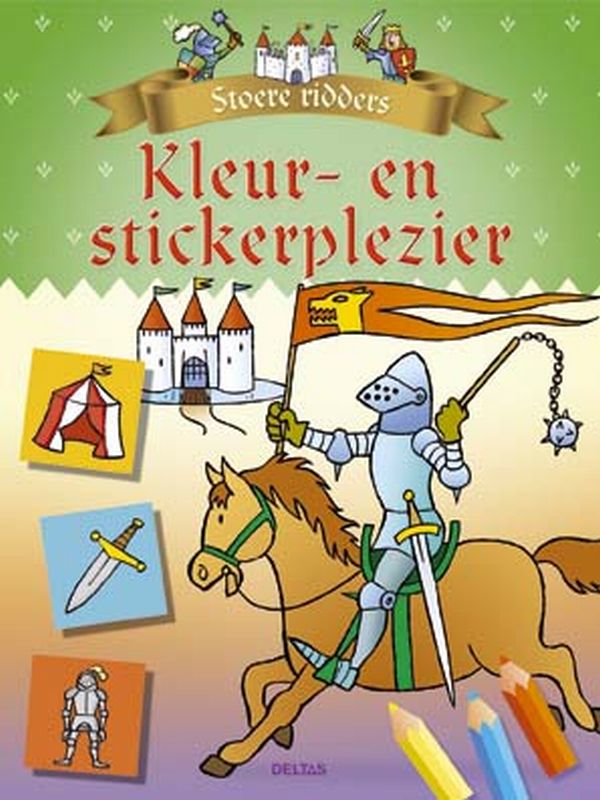 Omslag van Stoere ridders Kleur- en stickerplezier