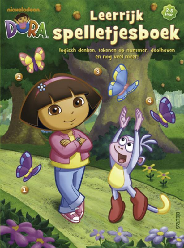 Omslag van Dora leerrijk spelletjesboek 2-5 jr