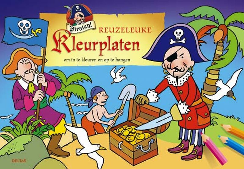 Omslag van Piraten! reuzeleuke kleurplaten