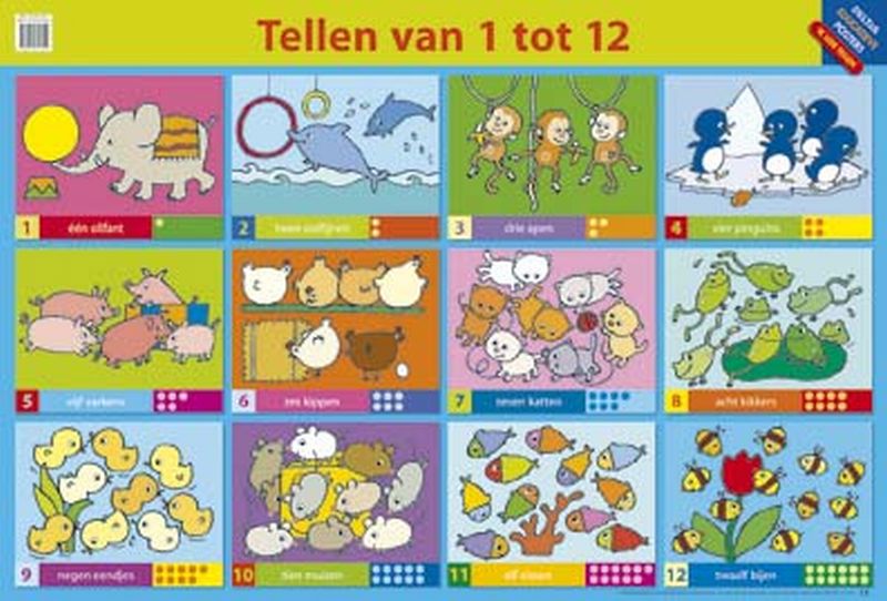 Omslag van Educatieve posters - Tellen van 1 tot 12