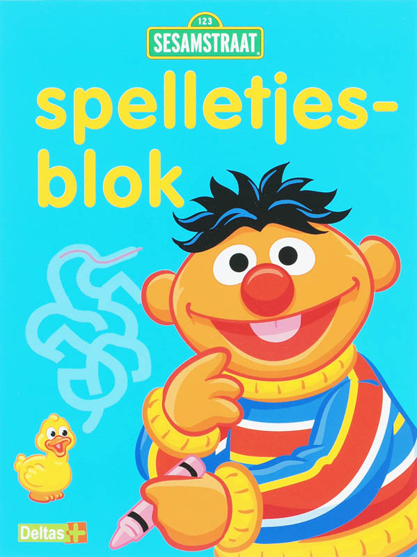 Omslag van Spelletjesblok Sesamstraat