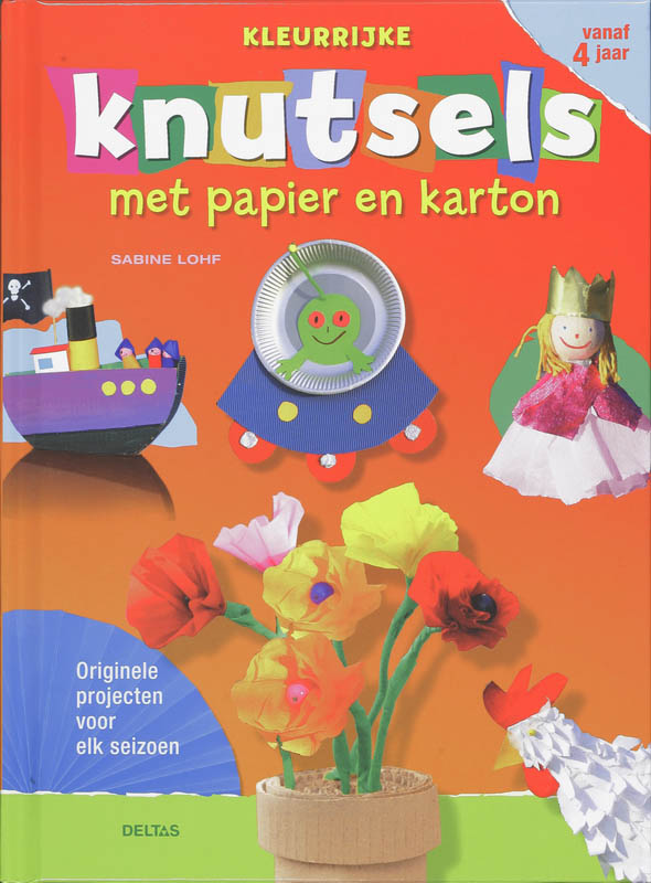 Omslag van Kleurrijke knutsels met papier en karton