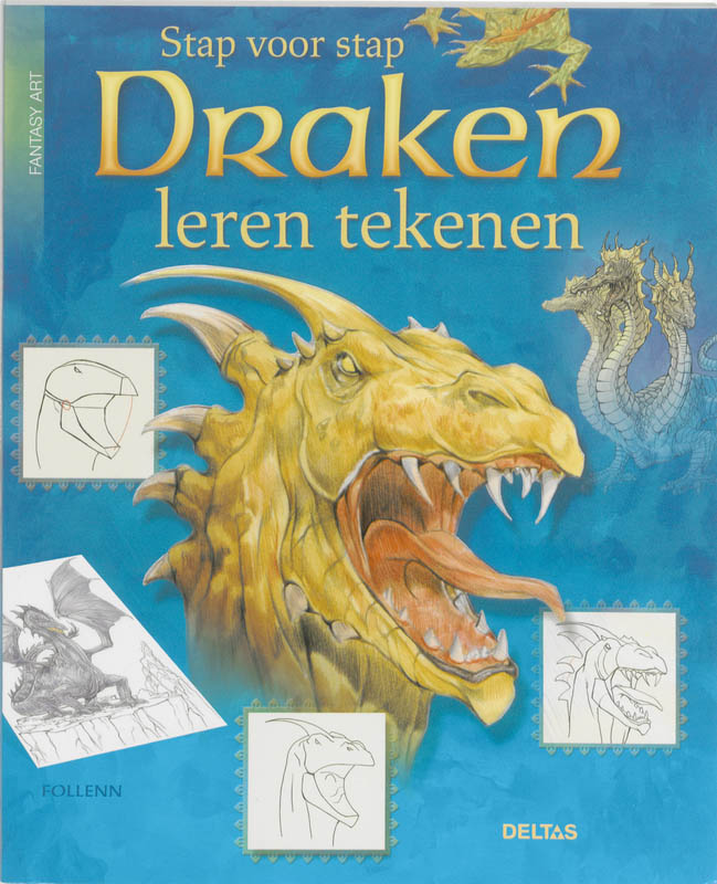 Omslag van Stap voor stap draken leren tekenen