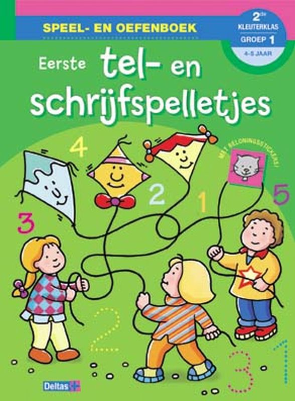 Omslag van 1e tel- en schrijfspelletjes
