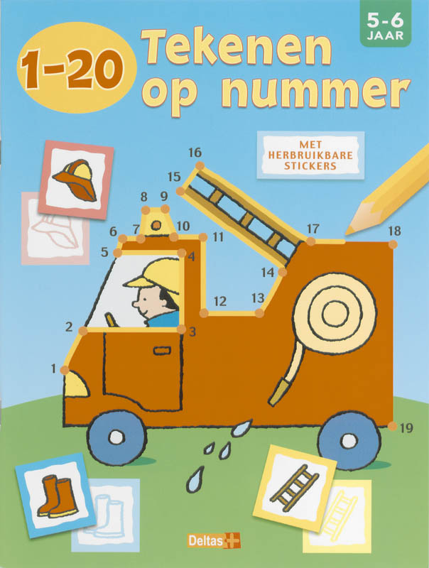 Omslag van 1-20 tekenen op nummer