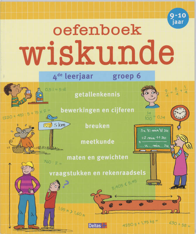 Omslag van Oefenboek wiskunde, 9-10 jaar