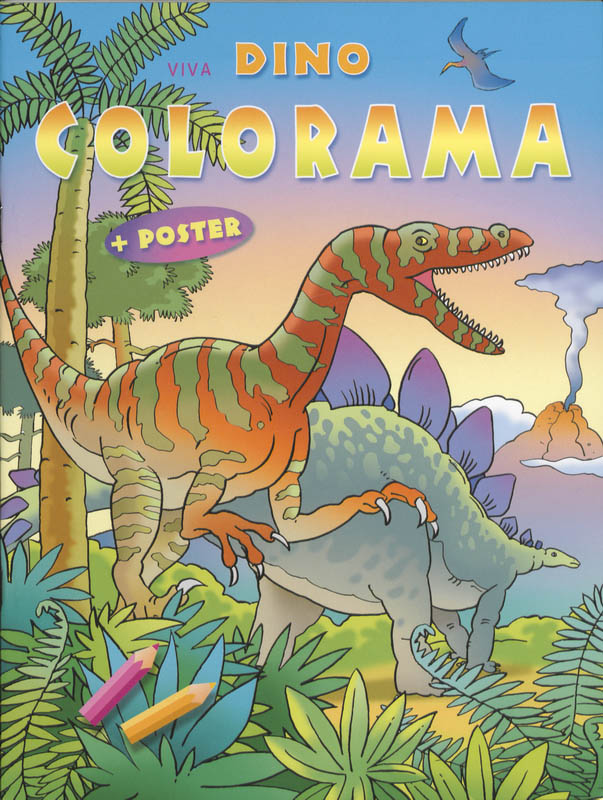 Omslag van Viva dino colorama kleurboek