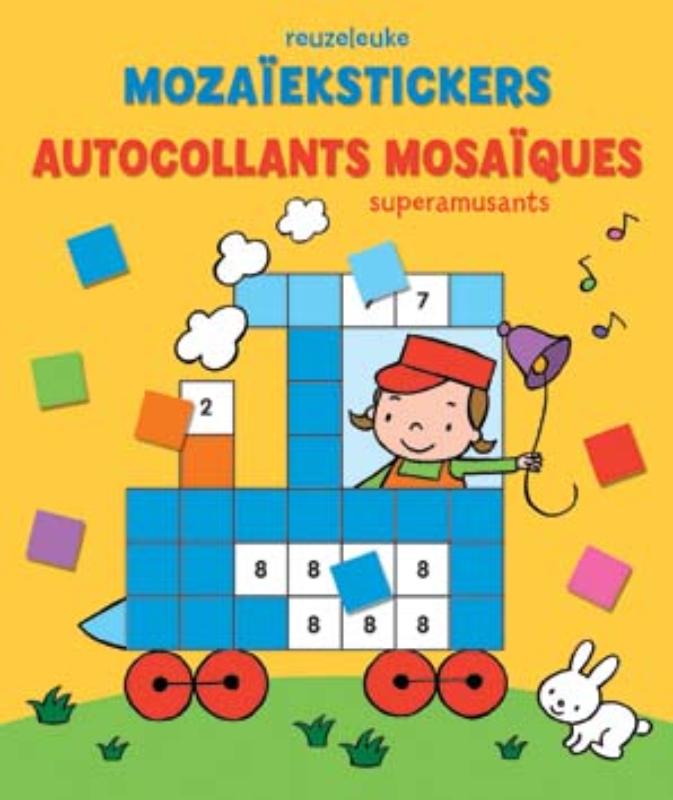 Omslag van Reuzeleuke mozaïekstickers=Autocollants mosaïques superamusants