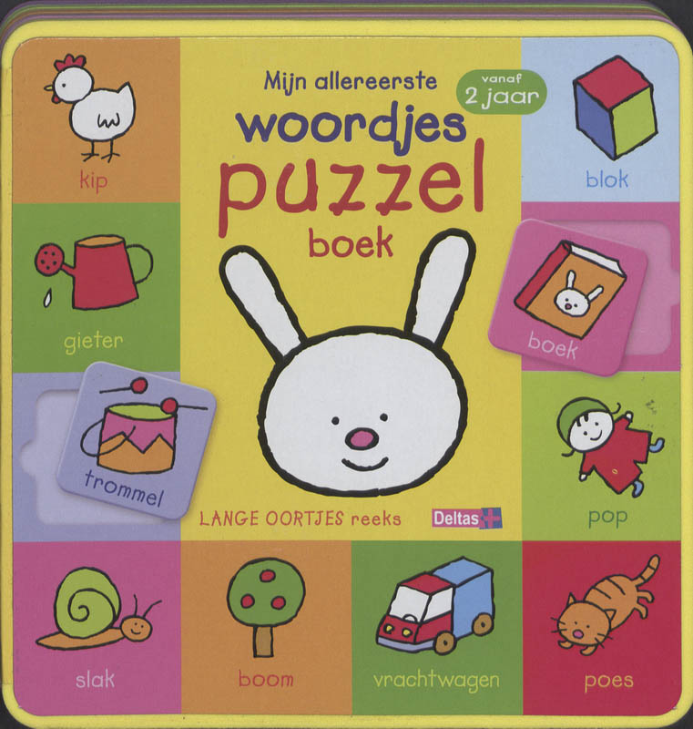 Omslag van Mijn allereerste woordjes puzzelboek vanaf 2 jr