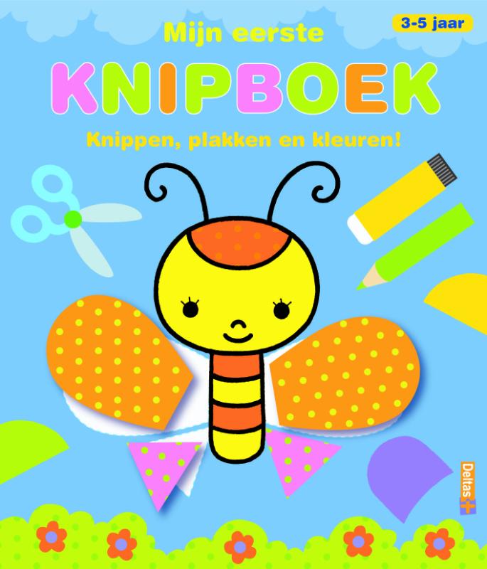 Omslag van Mijn eerste knipboek - Knippen, plakken en kleuren! (3-5 j.)