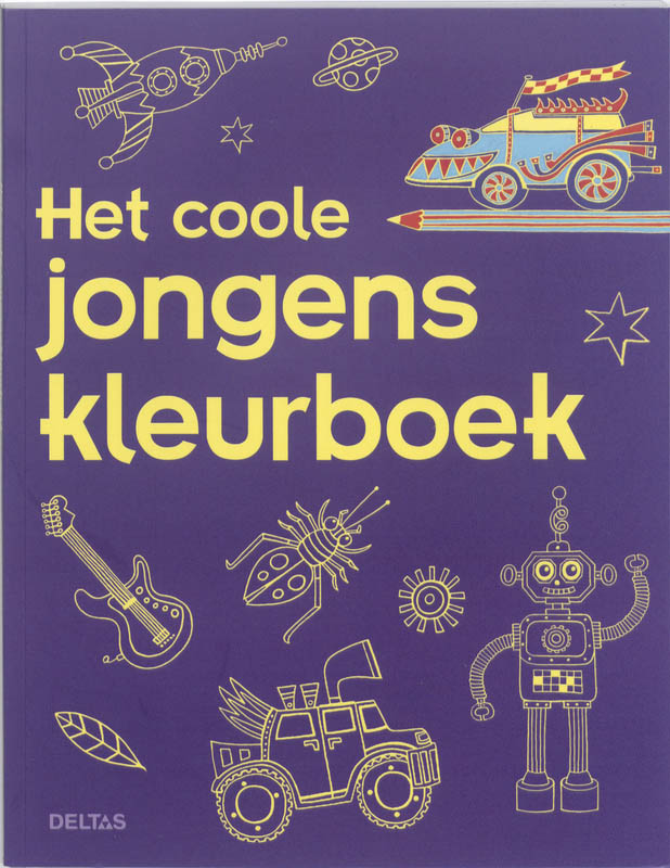 Omslag van Het coole jongenskleurboek