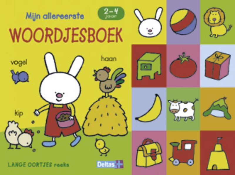 Omslag van Lange oortjes - Mijn allereerste woordjesboek (2-4 j.)