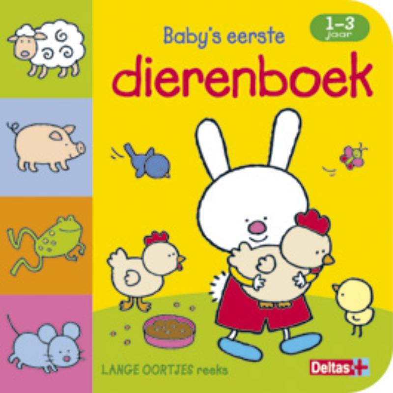 Omslag van Baby's eerste dierenboek 1-3 jaar