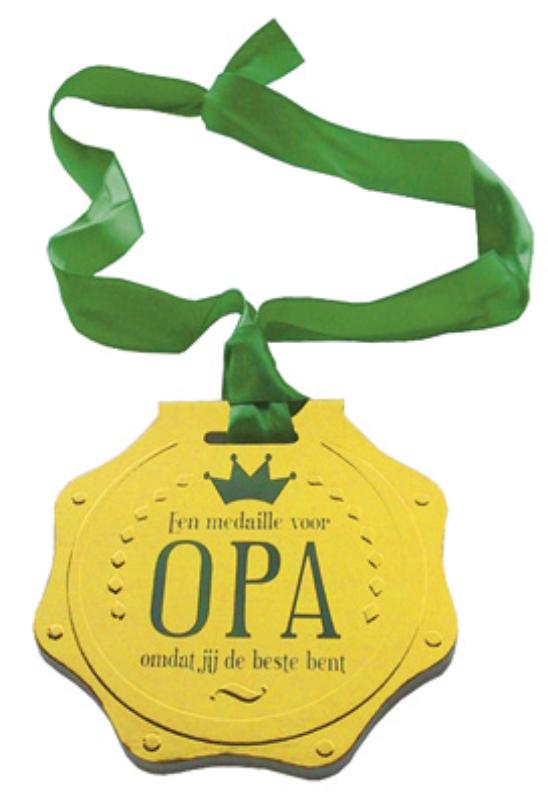 Omslag van Een medaille voor opa, omdat jij de beste bent