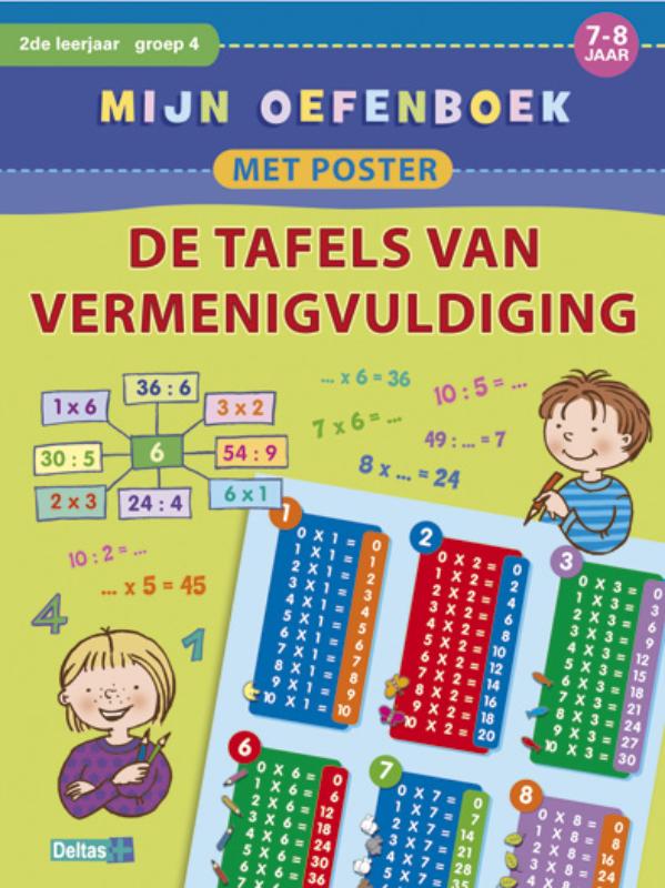Omslag van De tafels van vermenigvuldiging