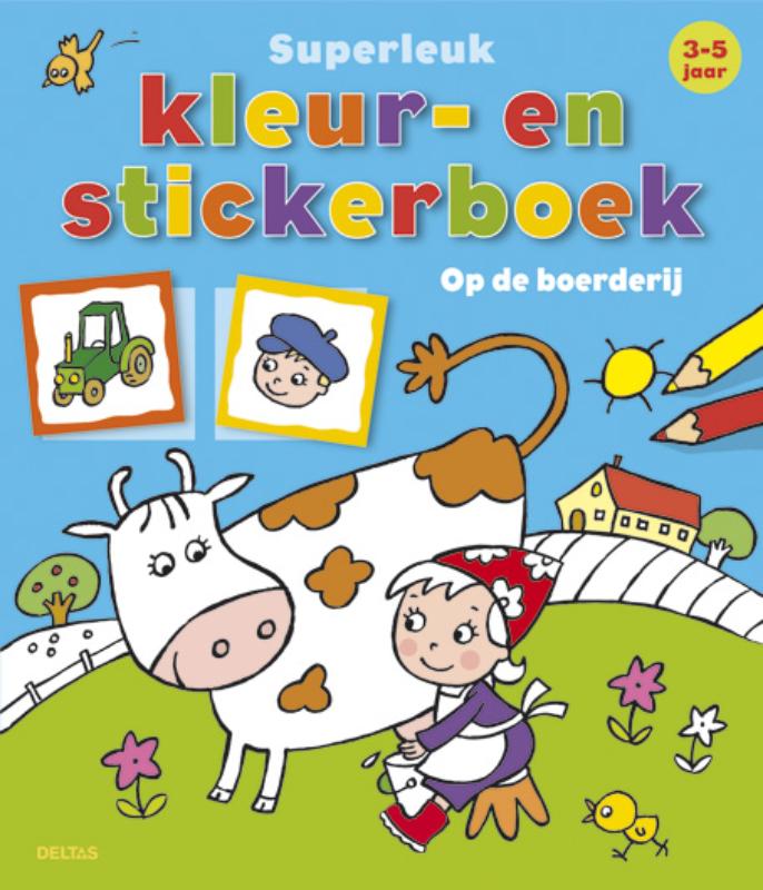 Omslag van Superleuk kleur- en stickerboek