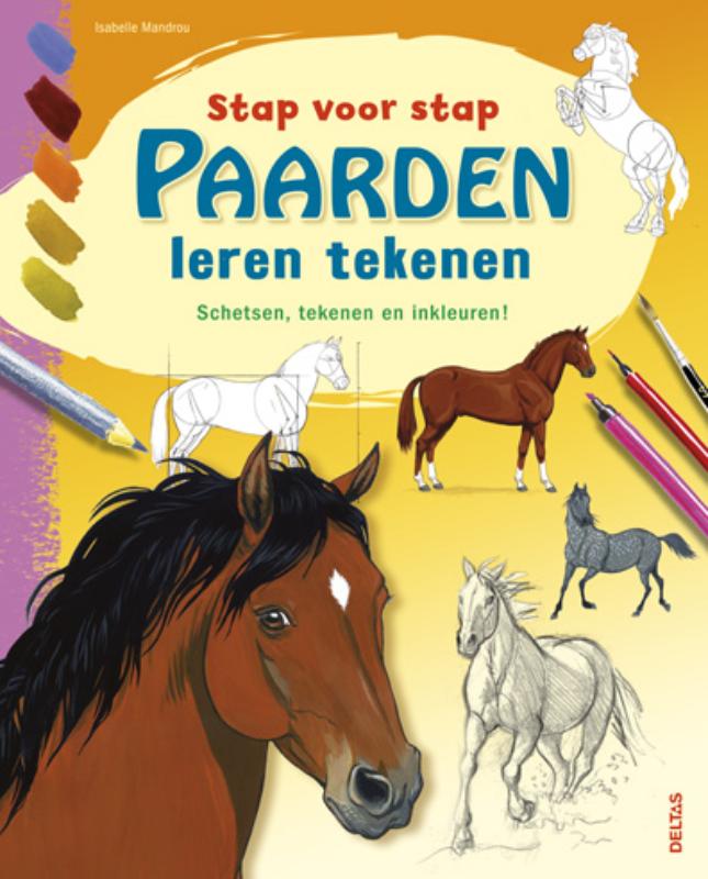 Omslag van Stap voor stap paarden leren tekenen