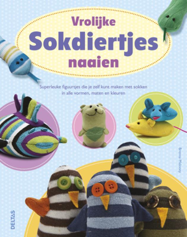 Omslag van Vrolijke sokdiertjes naaien
