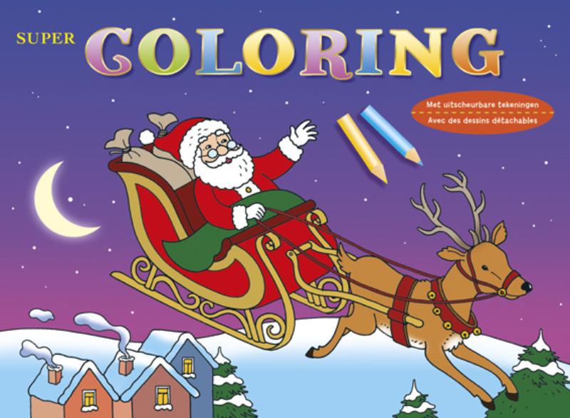 Omslag van Super coloring kerst