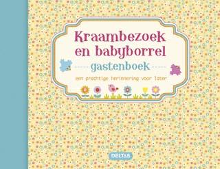 Omslag van Kraambezoek en babyborrel gastenboek