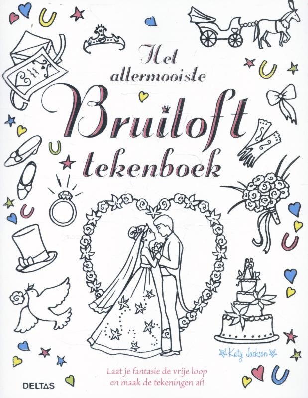 Omslag van Het allermooiste bruiloft tekenboek