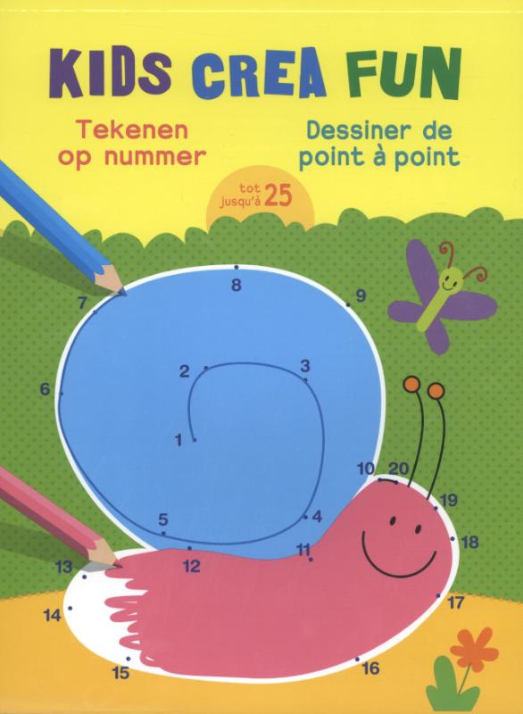 Omslag van Tekenen op nummer tot 25; Dessiner de point à point jusqu'à 25