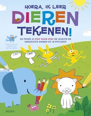 Omslag van Hoera, ik leer dieren tekenen!