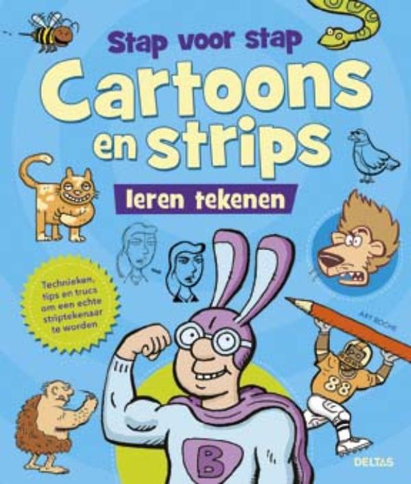 Omslag van Stap voor stap cartoons en strips