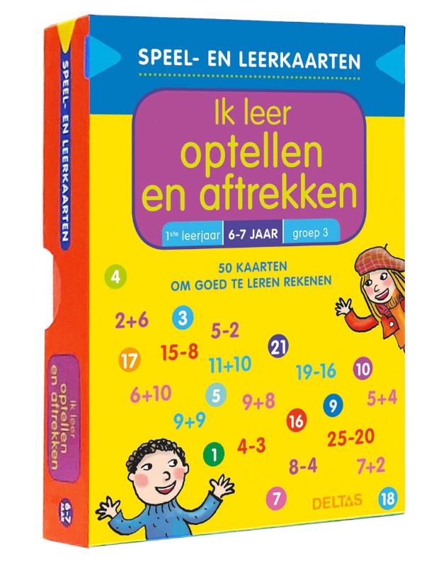 Omslag van Speel- en leerkaarten - Ik leer optellen en aftrekken (6-7 j.)