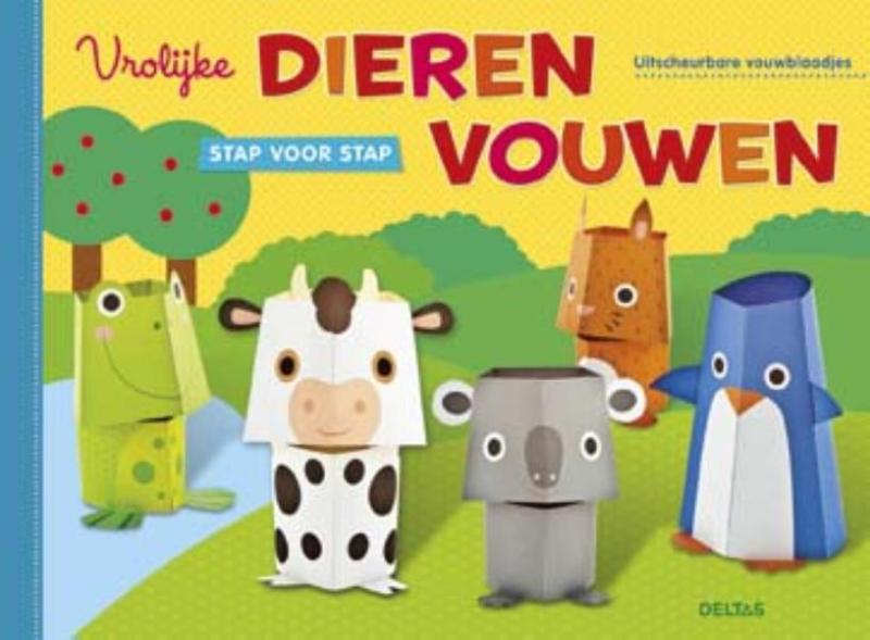 Omslag van Vrolijke dieren vouwen