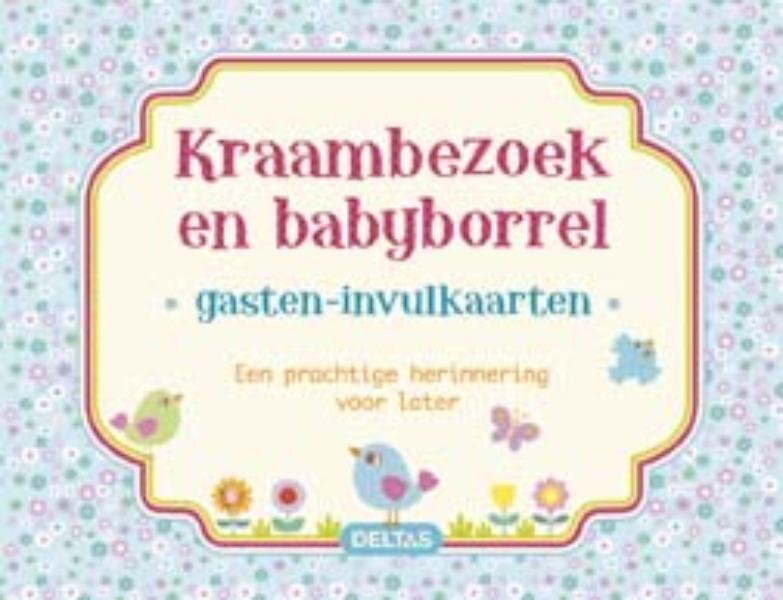 Omslag van Kraambezoek en babyborrel (blauw)