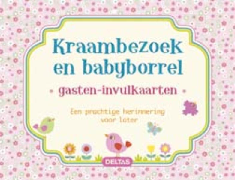 Omslag van Kraambezoek en babyborrel gasten-invulkaarten