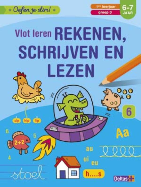 Omslag van Vlot leren rekenen, schrijven en lezen (6-7 j.)