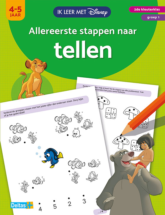 Omslag van Allereerste stappen naar tellen (4-5 j.)