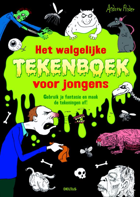 Omslag van Het walgelijke tekenboek voor jongens
