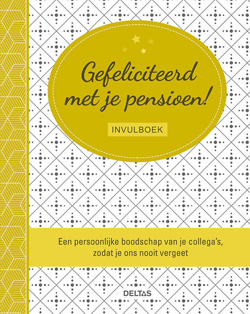 Omslag van Gefeliciteerd met je pensioen! invulboek