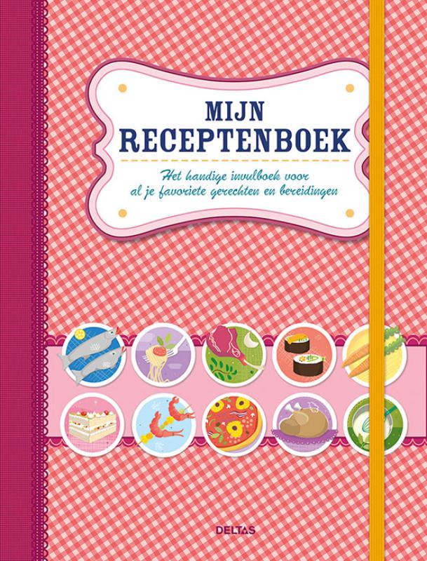Omslag van Mijn receptenboek (rood)