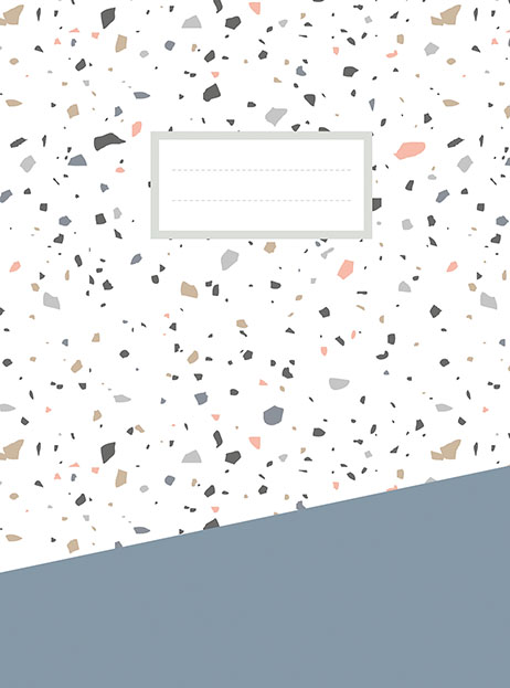 Omslag van Terrazzo schrift (lijnen) / Terrazzo cahier (ligné)