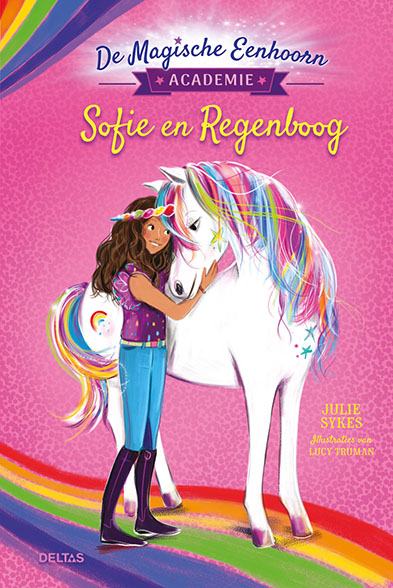 Omslag van De Magische Eenhoorn Academie - Sofie en Regenboog