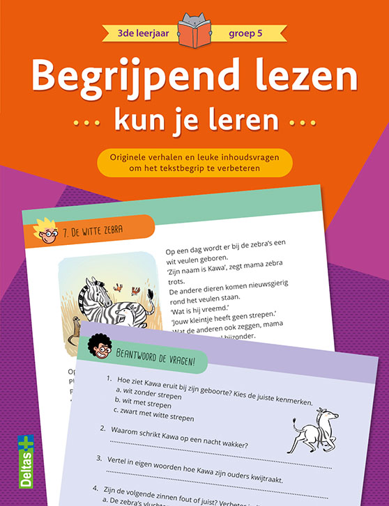 Omslag van Begrijpend lezen kun je leren 3de leerjaar groep 5 (oranje)