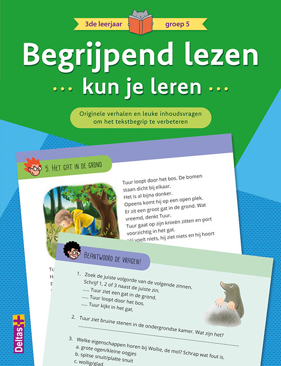 Omslag van Begrijpend lezen kun je leren 3de leerjaar groep 5 (groen)