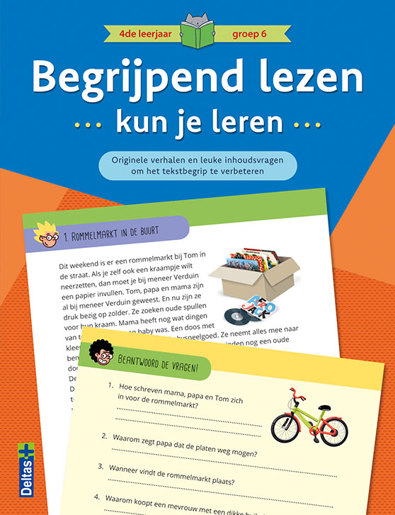 Omslag van Begrijpend lezen kun je leren 4de leerjaar groep 6 (blauw)