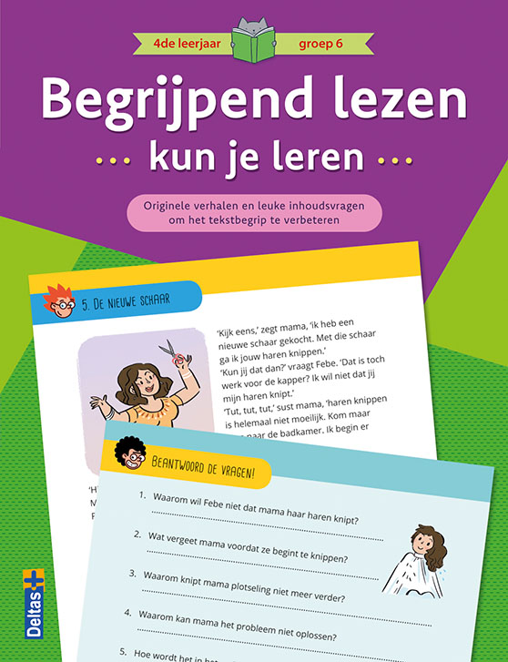 Omslag van Begrijpend lezen kun je leren 4de leerjaar groep 6 (paars)