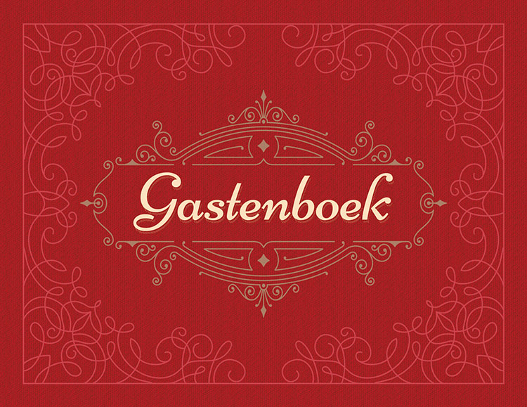 Omslag van Gastenboek (bordeaux)