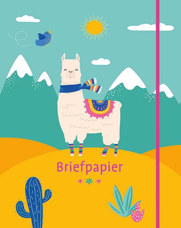Omslag van Briefpapier lama's