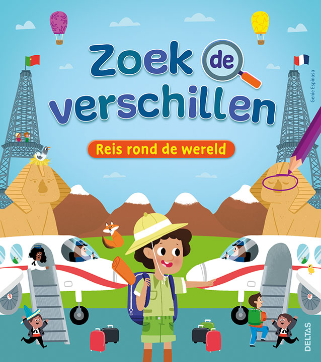 Omslag van Zoek de verschillen - Reis rond de wereld