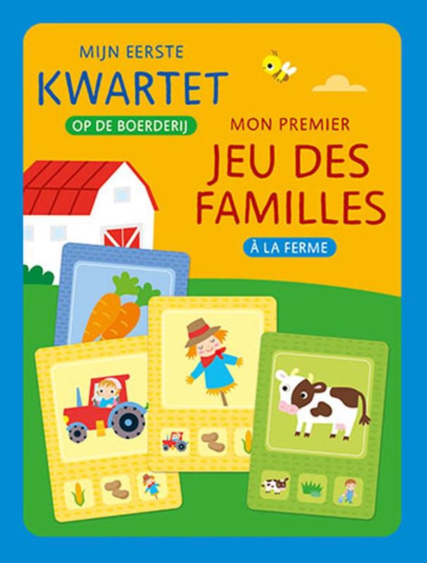 Omslag van Mijn eerste kwartet - Op de boerderij / Mon premier jeu des familles - A la ferme