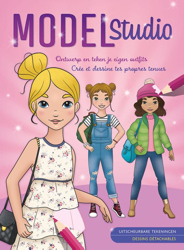Omslag van Model Studio - Ontwerp en teken je eigen outfits / Model Studio - Crée et dessine tes propres tenues