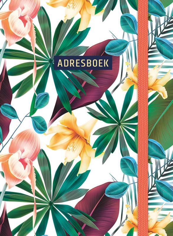 Omslag van Adresboek (klein) - Tropical