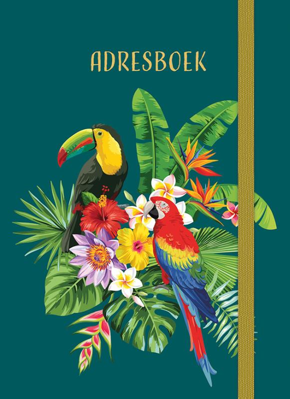 Omslag van Adresboek (klein) - Tropical Birds
